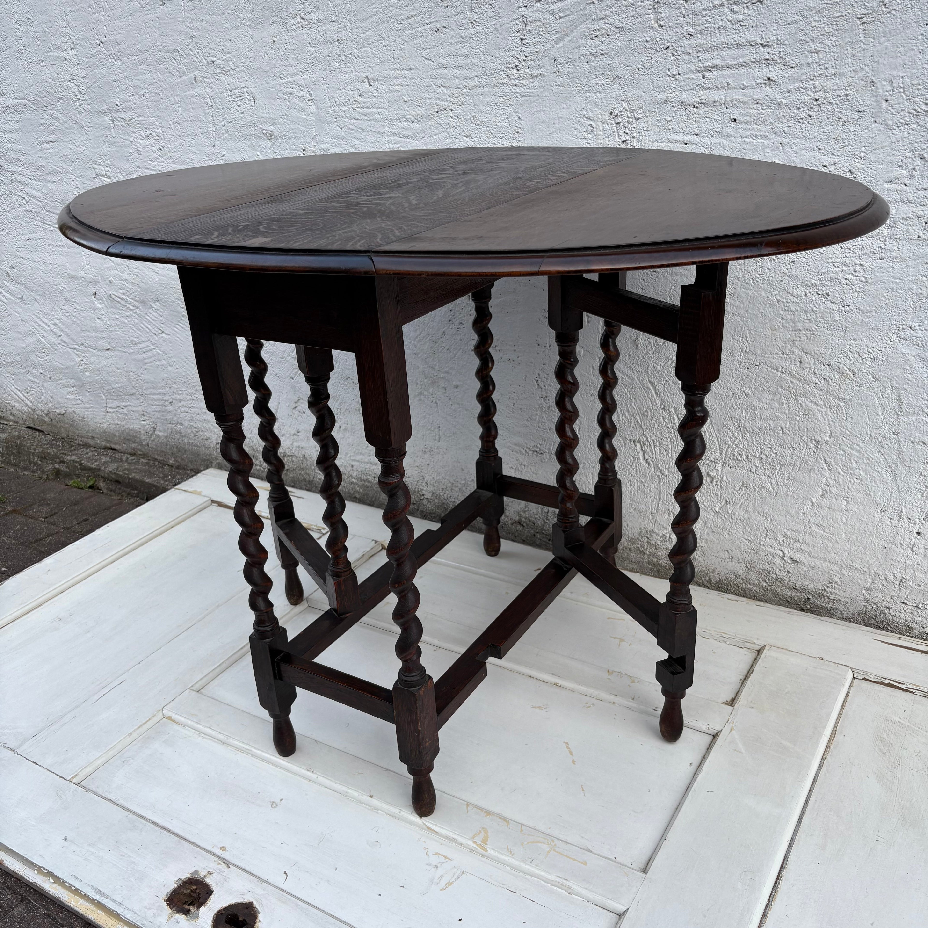 Antiker englischer Gatelegtable